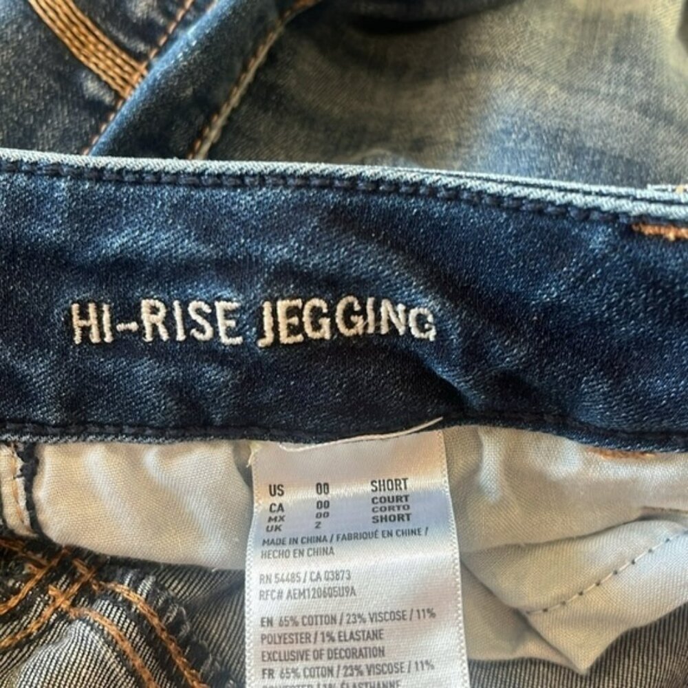 American Eagle Outfitters Hi Rise Jegging Skinny Jeans Size 00 Short - Picture 7 of 11